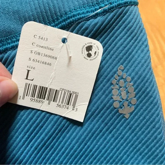 Free People FP Movement High-Rise Ankle Free Throw Leggings Coastline Large NEW - Picture 7 of 7
